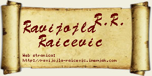 Ravijojla Raičević vizit kartica